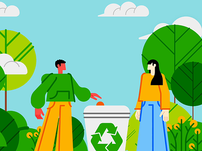 Animate your earth-friendly doodles branding design illustration illustration design illustrations illustrations／ui illustrator logo ui ux