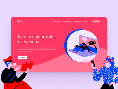 Eye-catching illustrations for UI design