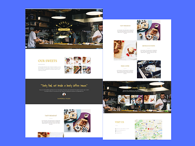 A landing page for restaurant design ui uiux ux uxdesign web web design webdesign wordpress wordpress development