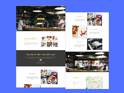 A landing page for restaurant