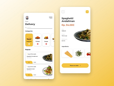 Foodie - Food Ordering App Pt. 2 2021 2d android delivery dishes figma food food delivery food ordering foodie ios minimalism mobile mobile app modern product design restaurant ui uiux ux