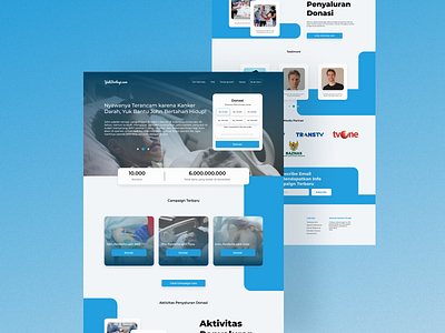Landing Page Website Donasi