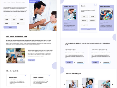 Jakes Healing Place ( a non-profit organization ) branding design ux