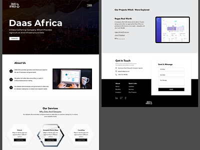 Daas Africa Website (Dataset Company) branding design typography ui ux web website