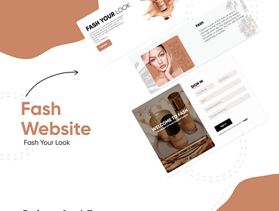Fash E-Commerce Website figma illustration photoshop