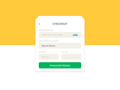 Daily UI #002 - Credit Card Checkout 002 dailyui
