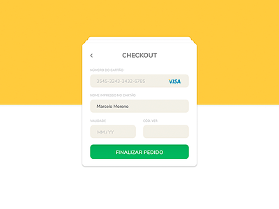 Daily UI #002 - Credit Card Checkout