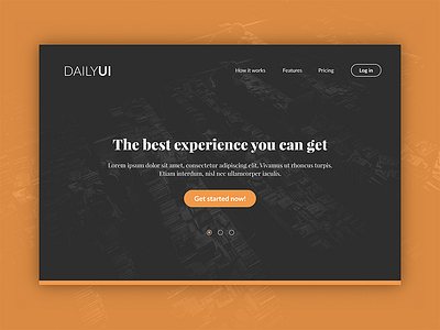 Daily UI #003 - Landing Page 003 dailyui