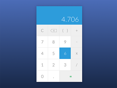 Daily UI #004 - Calculator