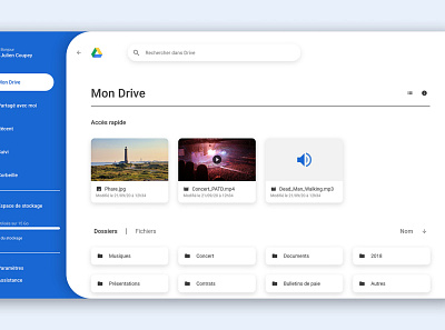 Redesign | Google Drive drive google interface redesign ui ui design ux ux design web web site