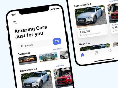 Used Car mobile application blue ios iphone mobile mobile app mobile app design mobile design mobile ui used car user interface user interface design