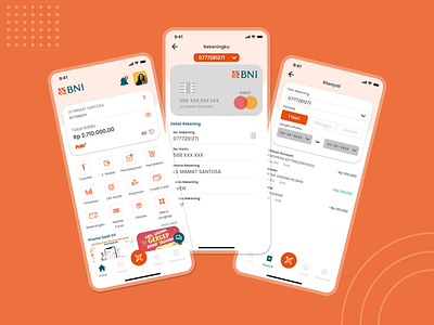 Mobile Banking App adobe xd android banking design figma ios mobile mobile app mobile app design mobile banking orange ui ui design user experience user interface ux ux design