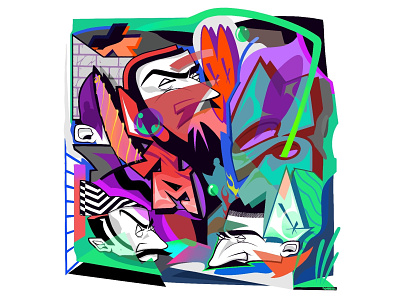 Untitled abstract work abstractart character design digitalart digitalgraffiti illustration procreateart