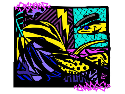 "Baku Snake" 2dart design digital digitalart digitalillustration graphicart illustration snakeillustration vectorart