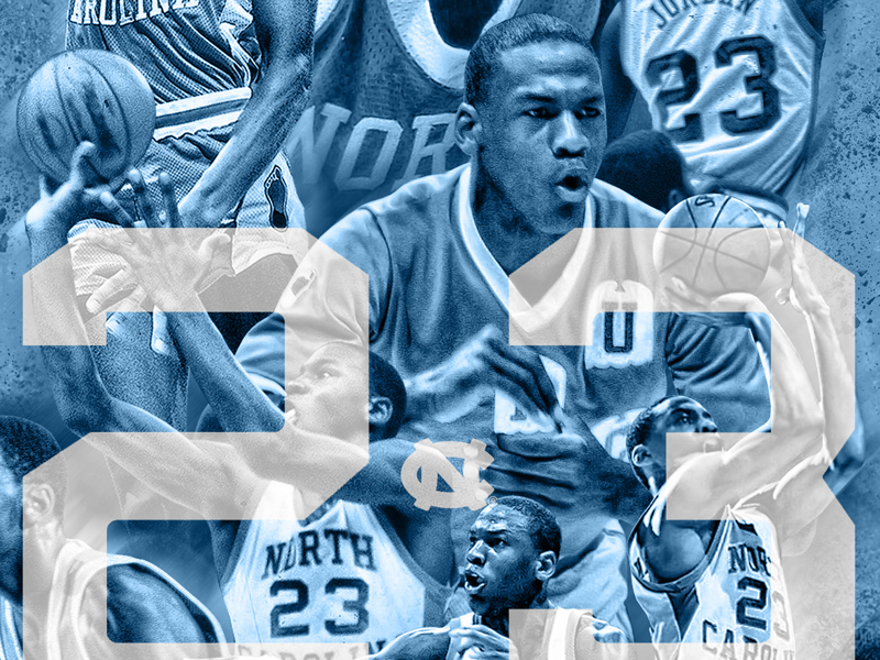 Michael Jordan UNC Basketball Phone Wallpaper by Tony Tucker II on Dribbble