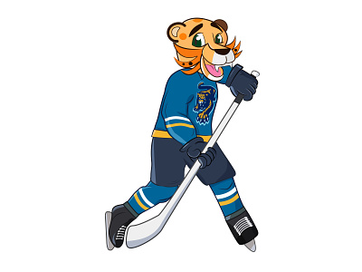Illustration for the hockey club website design graphic design illustration vector