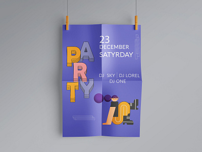 Dance party poster