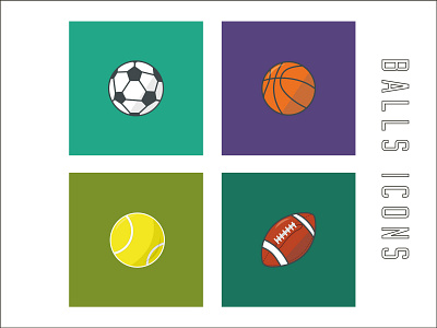 Ball icons for sport project