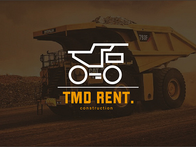 Сonstruction rental company logo special equipment design graphic design logo vector