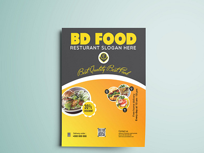 Food menu flyer