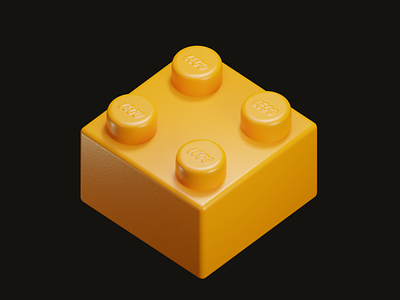 lego piece 3d b3d blender illustration