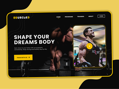 MUSCLED - Fitness Club Landing Page