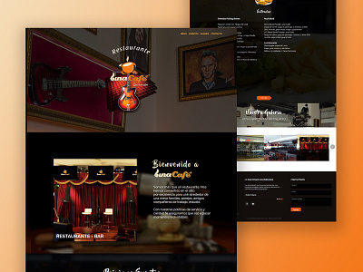 Luna Café diseño web design ui web