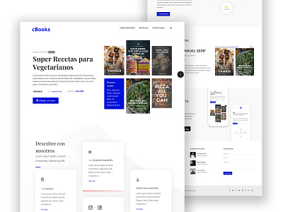cBooks Propuesta Personal de diseño web design minimal ui web