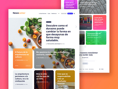 NewsLetter concepto web design ui web