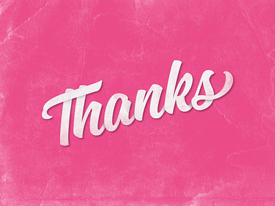 Thanks! by Drew Do on Dribbble