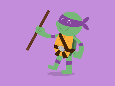 Go Ninja, Go Ninja, GO! donatello illustration teenage mutant ninja turtles tmnt vector