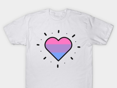 LGBT Bisexual Pride T Shirt Design