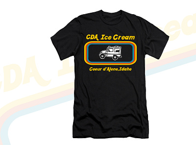 CDA Ice Cream T Shirt Design custom t shirts design graphic design graphic designer graphic designing graphicdesign illustration t shirt tee shirt design