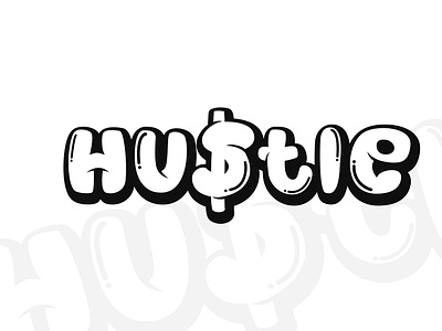 Hustle Comic Style Text custom t-shirts graphic design graphic designer graphic designing graphicdesign hu$tle hustle t shirt tee shirt design