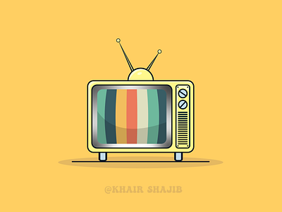 Vintage old TV retro television simple illustration design graphic design graphic designer illustration retro television tv vintage