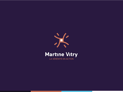 Martine Vitry - Sophrology logo logo design relaxation sophrology