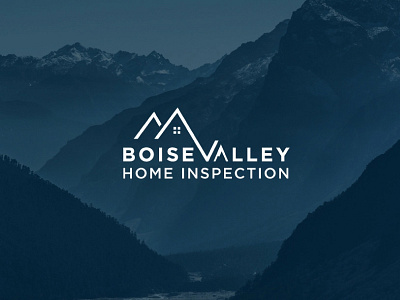 Home Inspection Logo 3d animation app boise valley branding consulting logo design graphic design home inspection icon illustration logo minimal mountain typography ui ux valley vector web