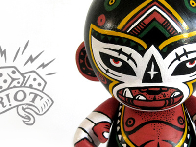 El Zimbo - kidrobot custom munny illustration south africa toy design zimbabwe