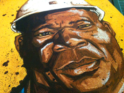 #1 in a series of portraits for a local mining company bulawayo illustration johannesburg zimbabwe