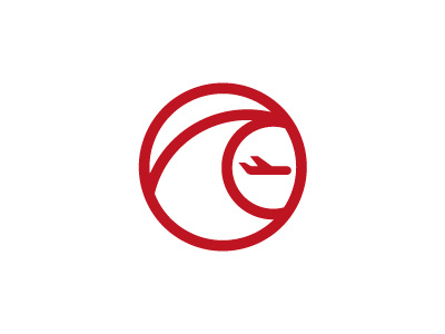Japan Air airline clean flag japan logo monoline risingsun simple sun wave