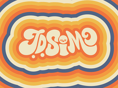 J.D. Simo Psychedelic Logo 1960s 1970s 60s 70s acid band logo counter culture drugs hippie hippie logo hippy hippy logo mushrooms opart poster psychedelic summer of love trippy type typography