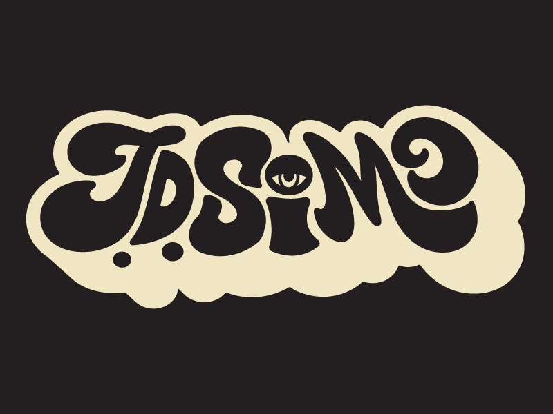 j d simo psychedelic logo by james jurado on dribbble j d simo psychedelic logo by james