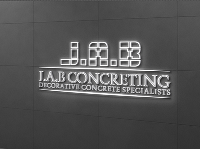 J.A.B concrete logo