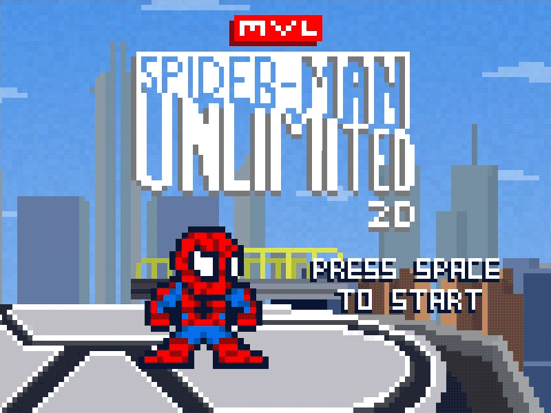 Spiderman Unlimited 2d gamedev pixel art spider man unity3d