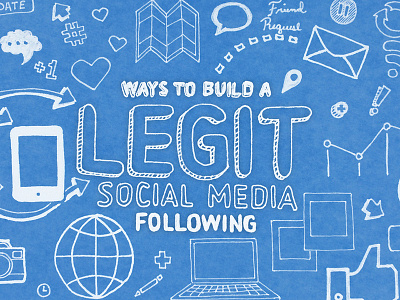 Ways to Build a Legit Social Media Following drawn hand