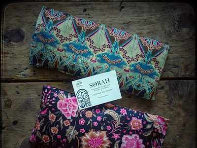 Sorah Lavender pillows and snoods