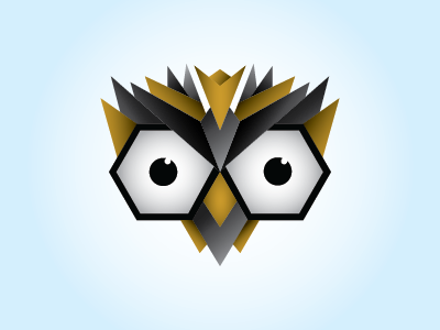 Owl have the chicken. geometric illustrator owl shapes