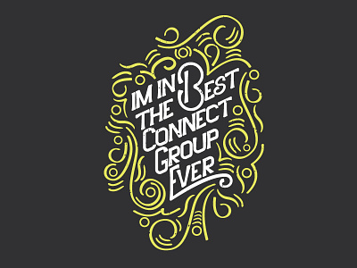 Connect Groups Rule brand brush calligraphy design hand lettering illustration lettering script shirt typography