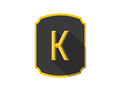 Krest badge brand crest design face icon illustration logo plaque