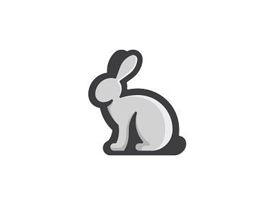 Golden Bunny animal bunny design golden ratio illustration logo rabbit thick lines